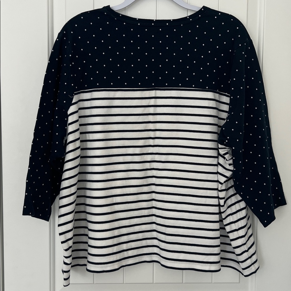 Kim Rogers, Sz 3X, perfectly soft, 100% cotton, unique Christmas, holiday top - Picture 3 of 6